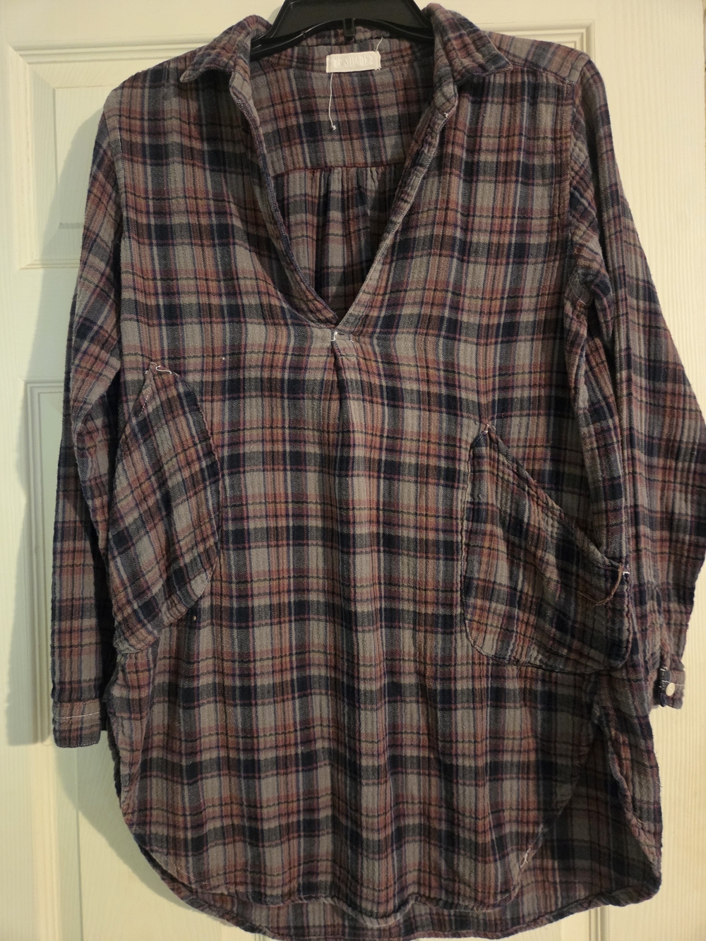 CP Shades Plaid Button-Down Shirt in Blue and Maroon